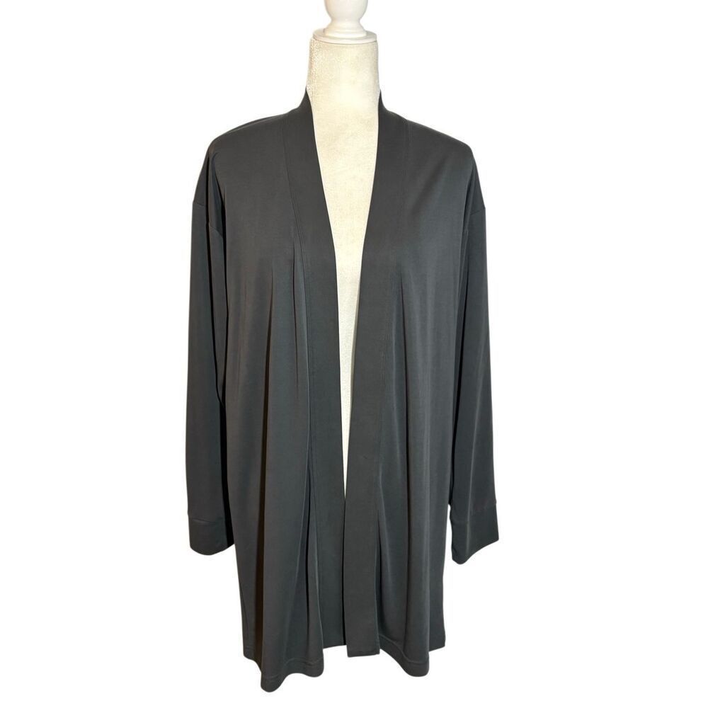 Fabletics Sienna Robe cardigan long shrug in iron gray